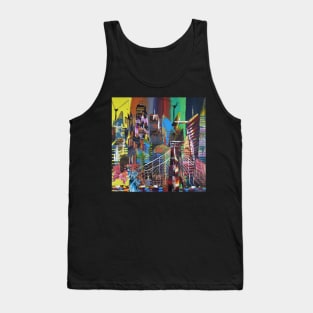 New York City Abstract Painting 857 Tank Top